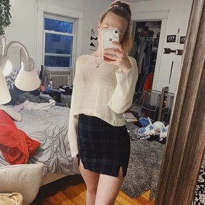 John Galt Brandy Melville plaid mini skirt